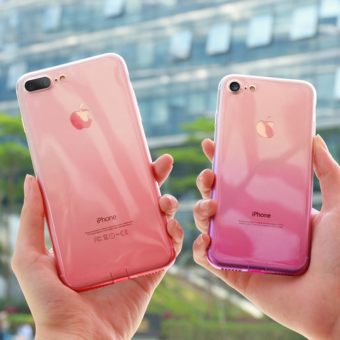 Gradient Transparent Case For iPhone - InchCase