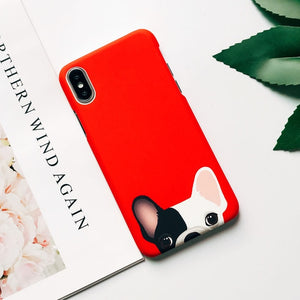 Red Cute Dog Case For iPhone