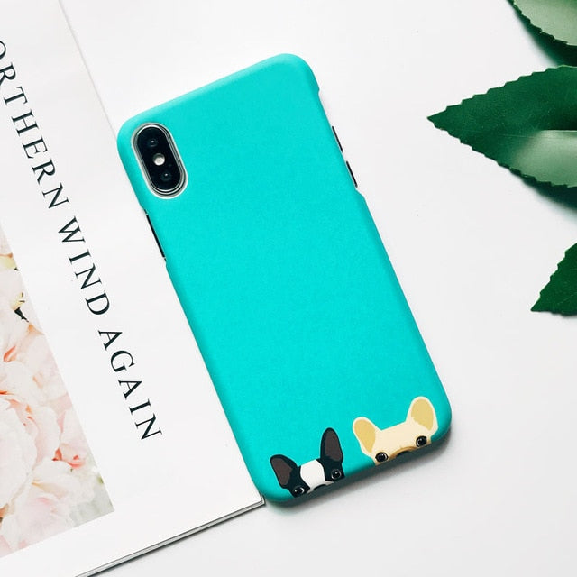 Shy Cute Dog Case For iPhone