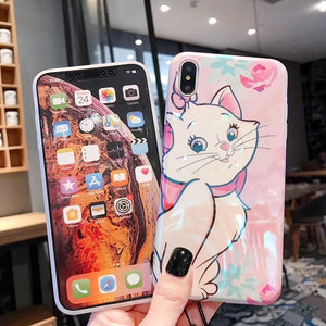 Cute Transparent Cat Case For iPhone