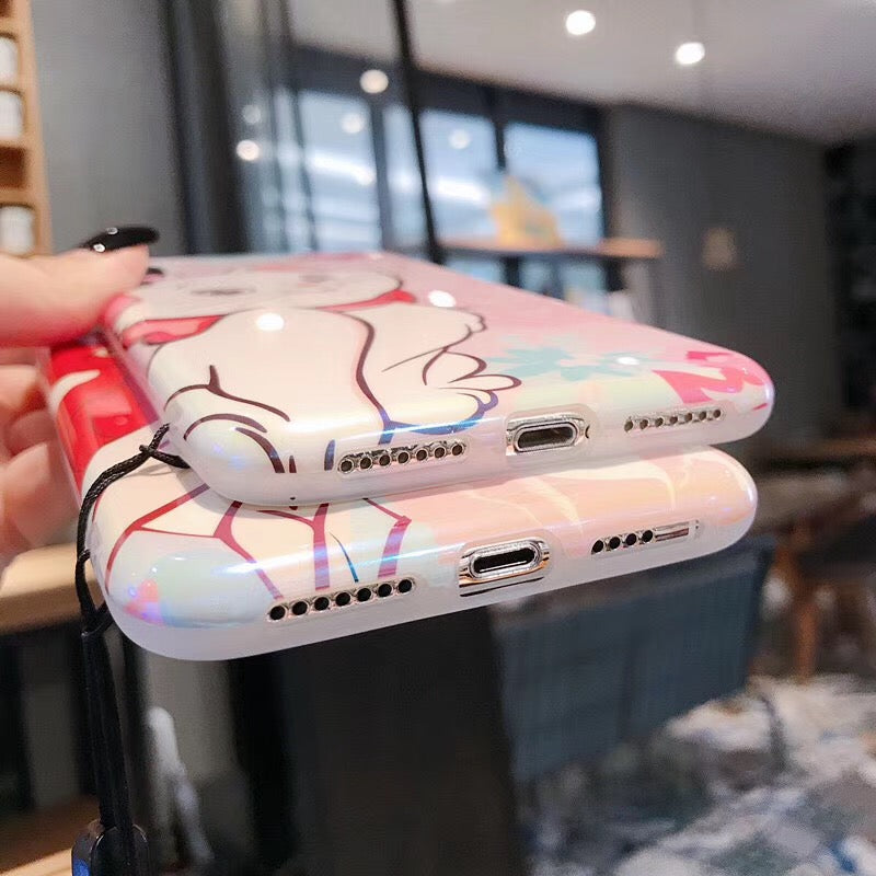 Cute Transparent Cat Case For iPhone
