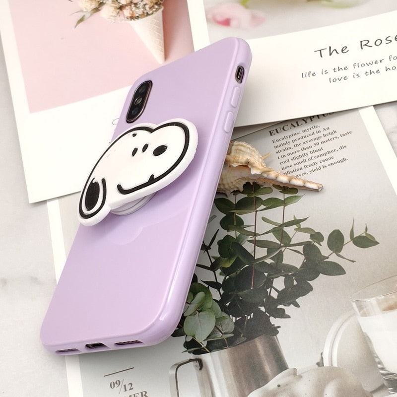 Cute Dog Grip Case For iPhone