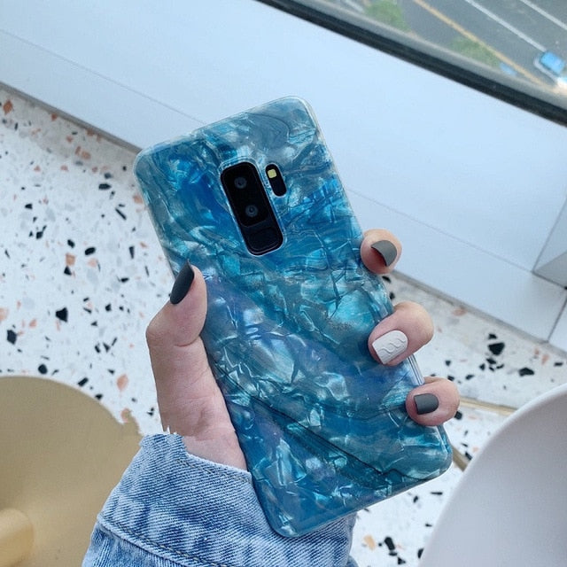 Conch Shell Marble Case For Samsung - InchCase
